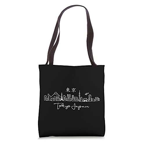 Tokyo Skyline Japan Mt Fuji Landmarks Skytree Tokyo Tower Tote Bag