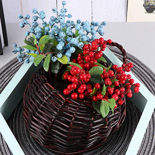 BESPORTBLE Handmade Woven Hanging Basket Natural Wicker Haning Storage Basket for Home Garden Wedding Wall Decorations Coffee