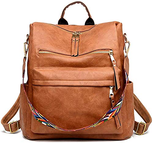 Women Backpack Purse Fashion Travel Bag Multipurpose Designer Handbag Ladies Satchel PU Leather Shoulder Bags