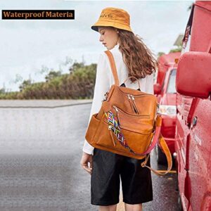 Women Backpack Purse Fashion Travel Bag Multipurpose Designer Handbag Ladies Satchel PU Leather Shoulder Bags