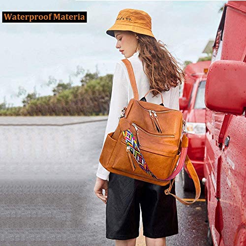 Women Backpack Purse Fashion Travel Bag Multipurpose Designer Handbag Ladies Satchel PU Leather Shoulder Bags