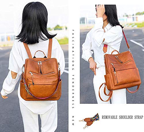 Women Backpack Purse Fashion Travel Bag Multipurpose Designer Handbag Ladies Satchel PU Leather Shoulder Bags