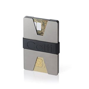 Titanium EDC Minimalist Slim Wallet - RFID Blocking - Men & Women - Front Pocket Credit Card Holder