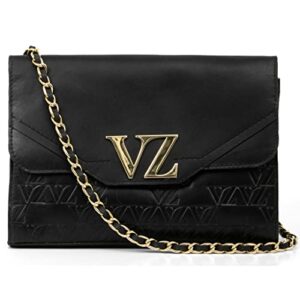 VELEZ Leather Crossbody Bag for Women - Hands Free Genuine Designer Leather Purse
