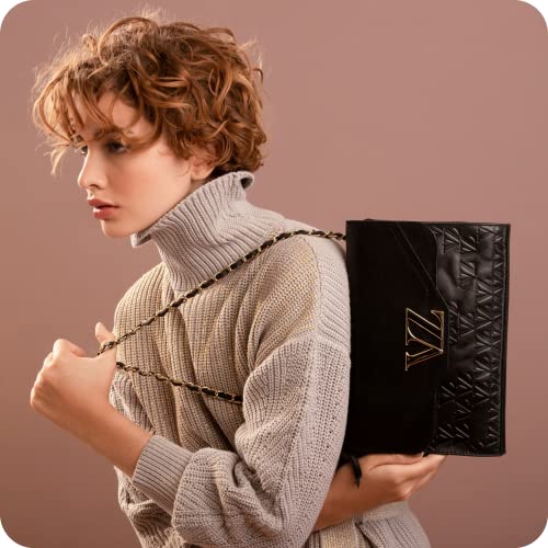 VELEZ Leather Crossbody Bag for Women - Hands Free Genuine Designer Leather Purse