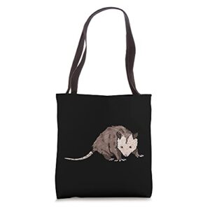 funny opossum illustration love opossum owner tote bag