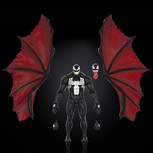 Spider-Man Marvel Legends Series 60th Anniversary , Knull and Venom 2-Pack King in Black 6-inch Action Figures, 5 Accessories