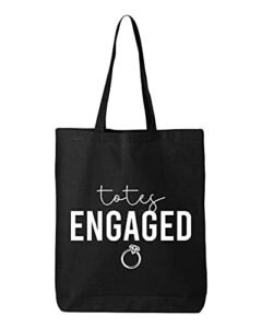 totes engaged bridal canvas multipurpose tote bag