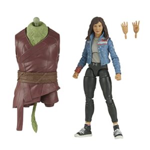 marvel legends series doctor strange in the multiverse of madness 6-inch collectible america chavez cinematic universe action figure toy, 2 accessories and 1 build-a-figure part