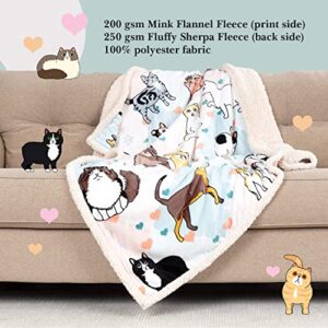 Cat Blanket - 28 Cute Cat Companions on a Sumptuously Soft 50x60 Inch Cat Lover Throw Blanket - The Most Beloved Cat Gifts for Cat Lovers Everywhere