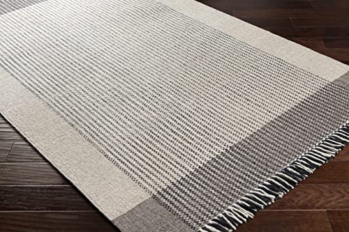 Hauteloom Barraute Hallway, Kitchen Runner Rug - Cottage - Black, Gray, Beige - 2'6" x 8'