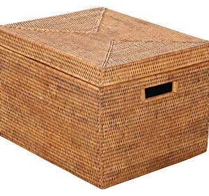 Kouboo La Jolla Rattan Box, Honey-Brown