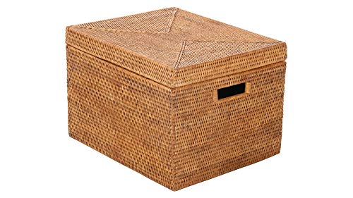 Kouboo La Jolla Rattan Box, Honey-Brown