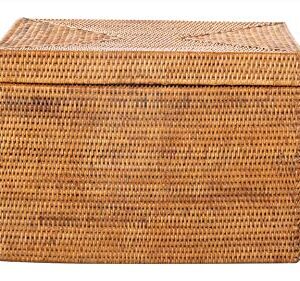 Kouboo La Jolla Rattan Box, Honey-Brown