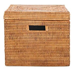 Kouboo La Jolla Rattan Box, Honey-Brown