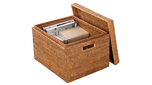 Kouboo La Jolla Rattan Box, Honey-Brown