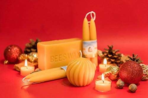 2-pack of 1lb Beeswax Block (not a candle) - 100% Pure Beeswax, hand-poured and family-run - by Gammy's Beezwax Candles