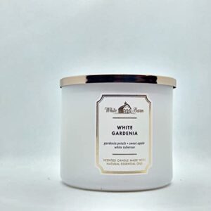 bath & body works, white barn 3-wick candle w/essential oils – 14.5 oz – new core scents! (white gardenia)