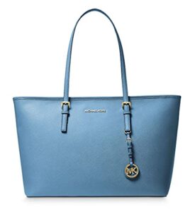 michael michael kors jet set travel md top zip multifunction tote (south pacific)