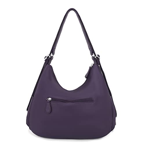 Soft Washed Leather Hobo Women Handbags Roomy Multiple Pockets Street ladies' Shoulder Bag Fashion Tote Satchel Bag