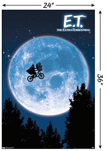 Trends International 24X36 E.T. The Extra-Terrestrial-One Sheet Wall Poster, 24" x 36", Unframed Version, Bedroom
