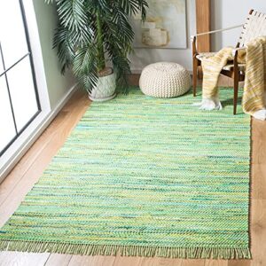 safavieh montauk collection 3′ x 5′ green mtk251y handmade flatweave cotton area rug