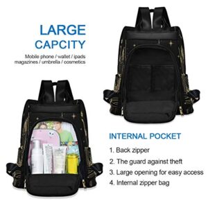 ALAZA Sacral Night Girl on Moon Trips Hiking Camping Rucksack Pack for Women