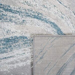 SAFAVIEH Orchard Collection 8' x 10' Grey / Gold ORC617H Modern Abstract Area Rug