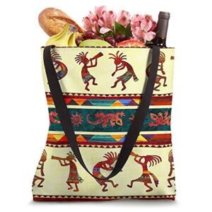 Cute Kokopelli Native American Southwest Boho Desert Pattern Tote Bag