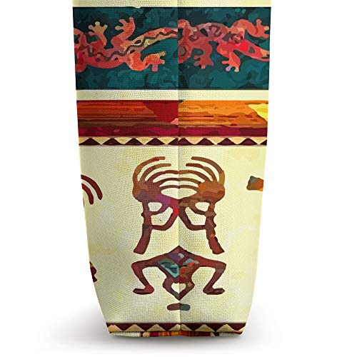 Cute Kokopelli Native American Southwest Boho Desert Pattern Tote Bag