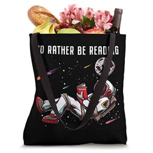 I'd Rather Be Reading Astronaut Astronaut Book Gifts Kids Tote Bag