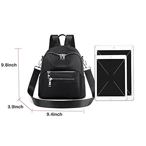 JIANLINST Women's Mini Backpack Purse Fashion Rucksack Daypack Small Shoulder Bag Black