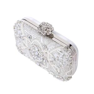 XINNI Women Rhinestone Purse Shining Clutch Handbag for Evening Party Cocktail