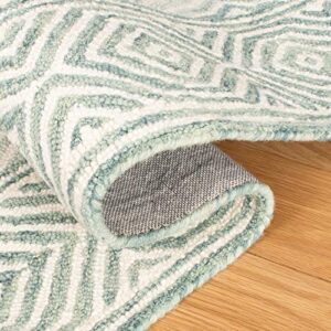 SAFAVIEH Roslyn Collection 3' x 5' Green/Blue ROS351J Handmade Wool Area Rug