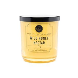 dw home, medium single wick candle, wild honey nectar