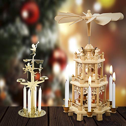 100 pcs Bulk White Candles for Christmas Tree - Angel Chime Decorations - Christmas Pyramids Carousel - 4-inch X 1/2-inch Diameter - 1.5 Hour Burn Time. Unscented