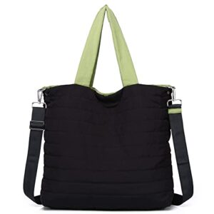 tote bag for women, crossbody bags purses for women crossbody bag quilted tote shoulder bag fashion travel handbag with zipper