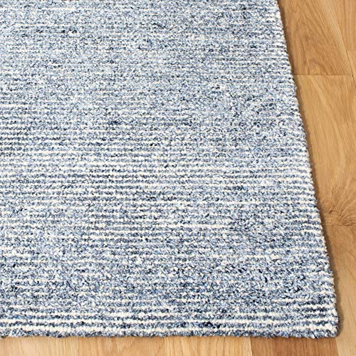 SAFAVIEH Himalaya Collection 3' x 5' Blue HIM153M Handmade Premium Wool & Viscose Area Rug