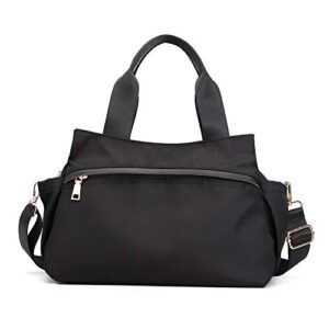 large shoulder bag for women nylon travel tote cross-body carry on bag with shoulder strap lightweight tote shoulder bag