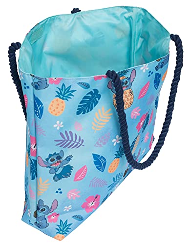 Disney Tote Lilo and Stitch Hawaiian Beach Print Travel Bag