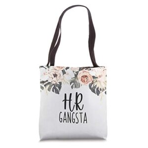 hr gangsta human resources staff gift funny hr tote bag
