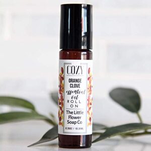 orange clove essential oil roll-on aromatherapy perfume – cozy