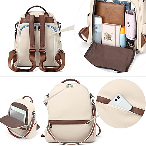 BROMEN Backpack Purse for Women Leather Anti-theft Travel Backpack Fashion College Shoulder Handbag