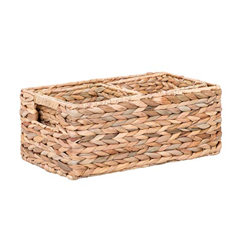 Better Homes & Gardens Woven Water Hyacinth Tank Basket, Natural