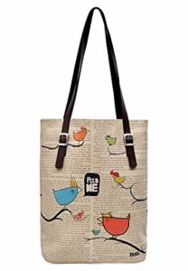 dogo personalize your life – printed double strap shoulder bag – handmade, environmentally friendly, vegan – women’s fashion