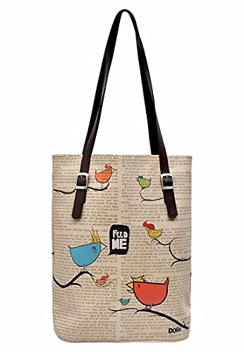 DOGO Personalize Your Life - Printed Double Strap Shoulder Bag - Handmade, Environmentally Friendly, Vegan - Women's Fashion