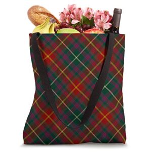 County Meath Irish Tartan Plaid Tote Bag