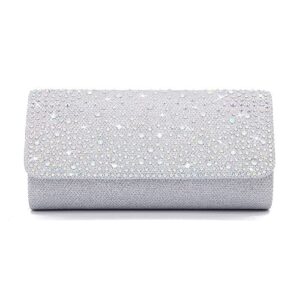 Crystal Evening Purse, Silver