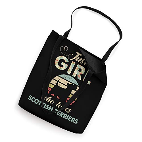 Just A Girl Who Loves Scottish Terriers Scottie Dog Lover Tote Bag