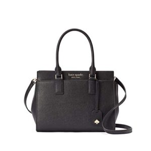 kate spade new york cameron medium satchel purse (black 001)